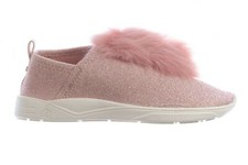 Sam Edelman Ariana Pom Color Blush Shimmer Pink Girl's Size 3 Walking Shoe