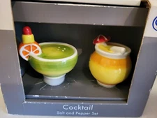 New Cocktail Glass Salt And Pepper Shakers