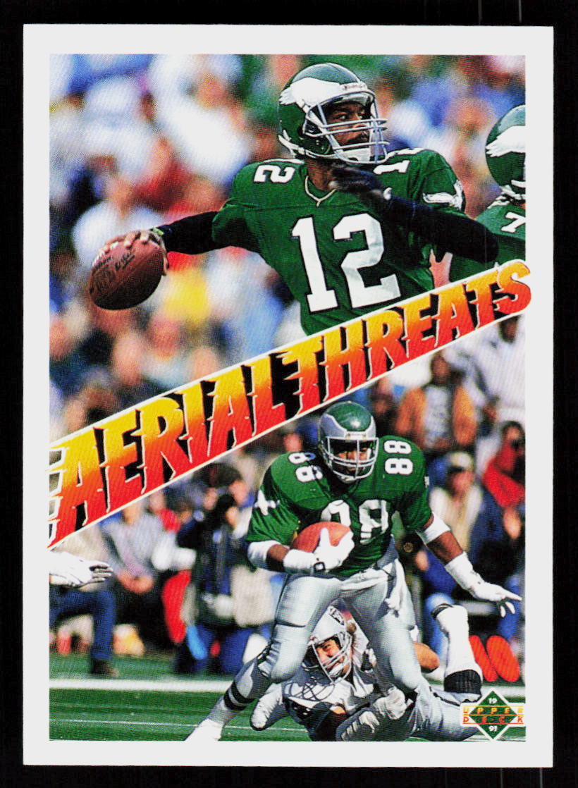 1991  Upper Deck Randall Cunningham / Keith Jackson AT #31  Football  Eagles