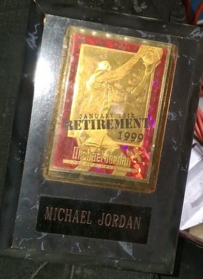 1997 SKYBOX EX 2000 23KT GOLD RETIREMENT MICHAEL JORDAN NM READY TO GRADE 