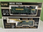 K-Line K681-7501 KCC Classic Crane Car & K-22521C KCC Diesel Engine O  Scale — photo 1