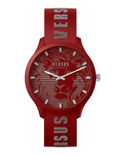 Versus Versace Mens  Red 44mm Strap Fashion Watch