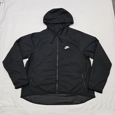 EUC Size LARGE Women's Nike Sportswear Black Windrunner Track Jacket BV3939-010