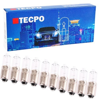 50x TECPO PREMIUM H6W STANDLICHT 12V 6W PARKLICHT BAX9S KFZ AUTO-LAMPE GLÜHBIRNE