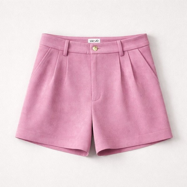 Women Liu Jo Shorts Pink Suede S