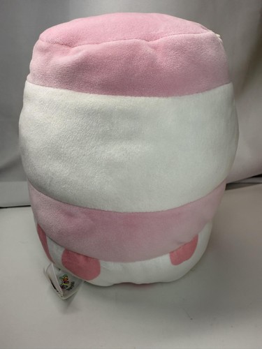 Peluche 8" Squishmallows Amelie la Fragola Latte Rosa Bianco 2022 - Foto 3 di 9