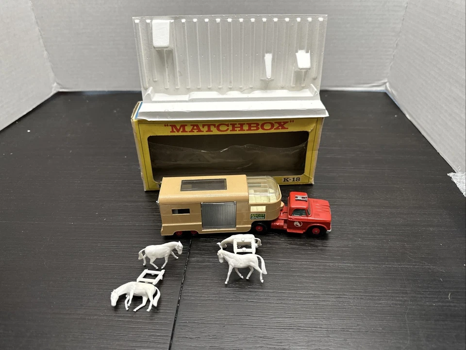 Lesney Matchbox King Size K-18 Articulated Horse Van Vintage Circa 1960s + Box - Image 4 of 4