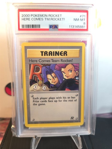 Here Comes Team Rocket! (Unlimited) graded PSA 8 for sale on eBay