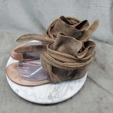 Free People Shoes Womens EU 41 US 9.5-10 Brown Leather Delaney Gladiator Sandals