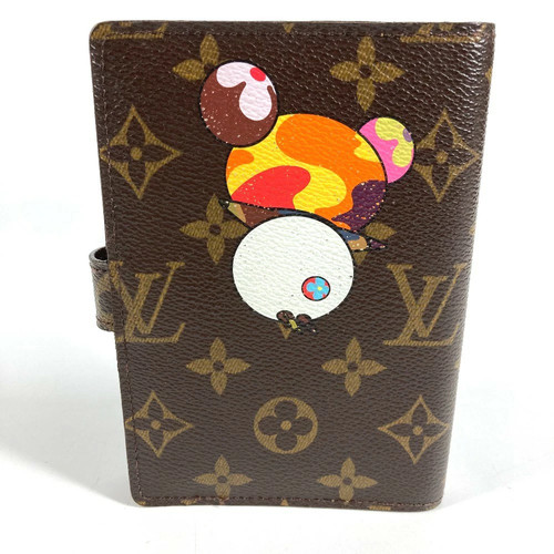 LOUIS VUITTON Takashi Murakami System Planner Monogram Panda  Agenda PM Brown