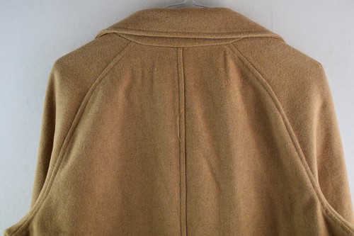 NEW LOOK Beige Long Coat size Uk 14 Womens Wool Blend Overcoat Casual Outdoors - Picture 8 of 9