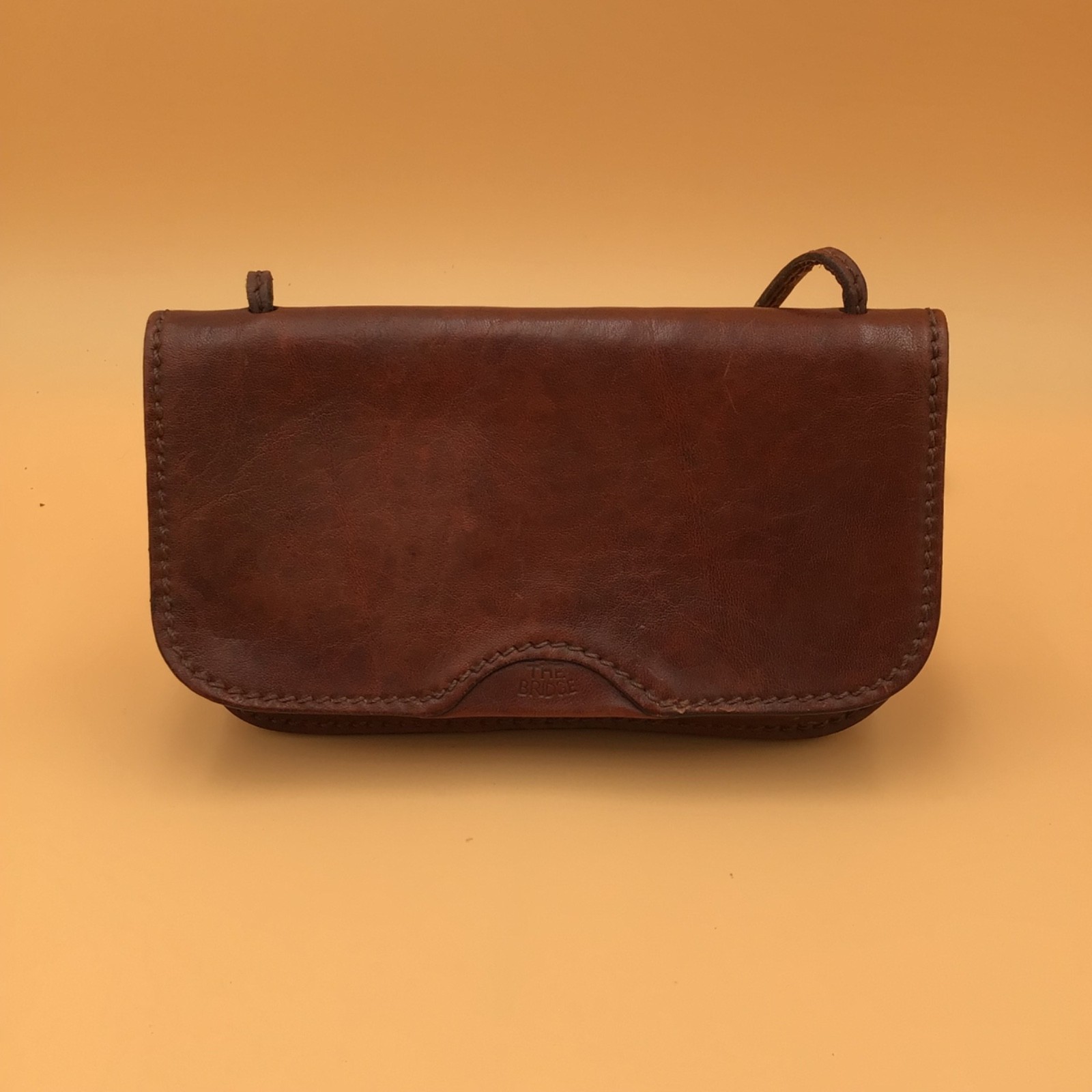 Borsa a Tracolla Vintage The Bridge Pelle cognac Mini Bag Pochette Piccola Donna