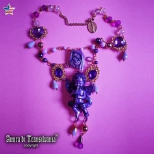 Baroque Luxury Jewelry Rococo Necklace Pendant Filigree Jewel  Guardian Angels