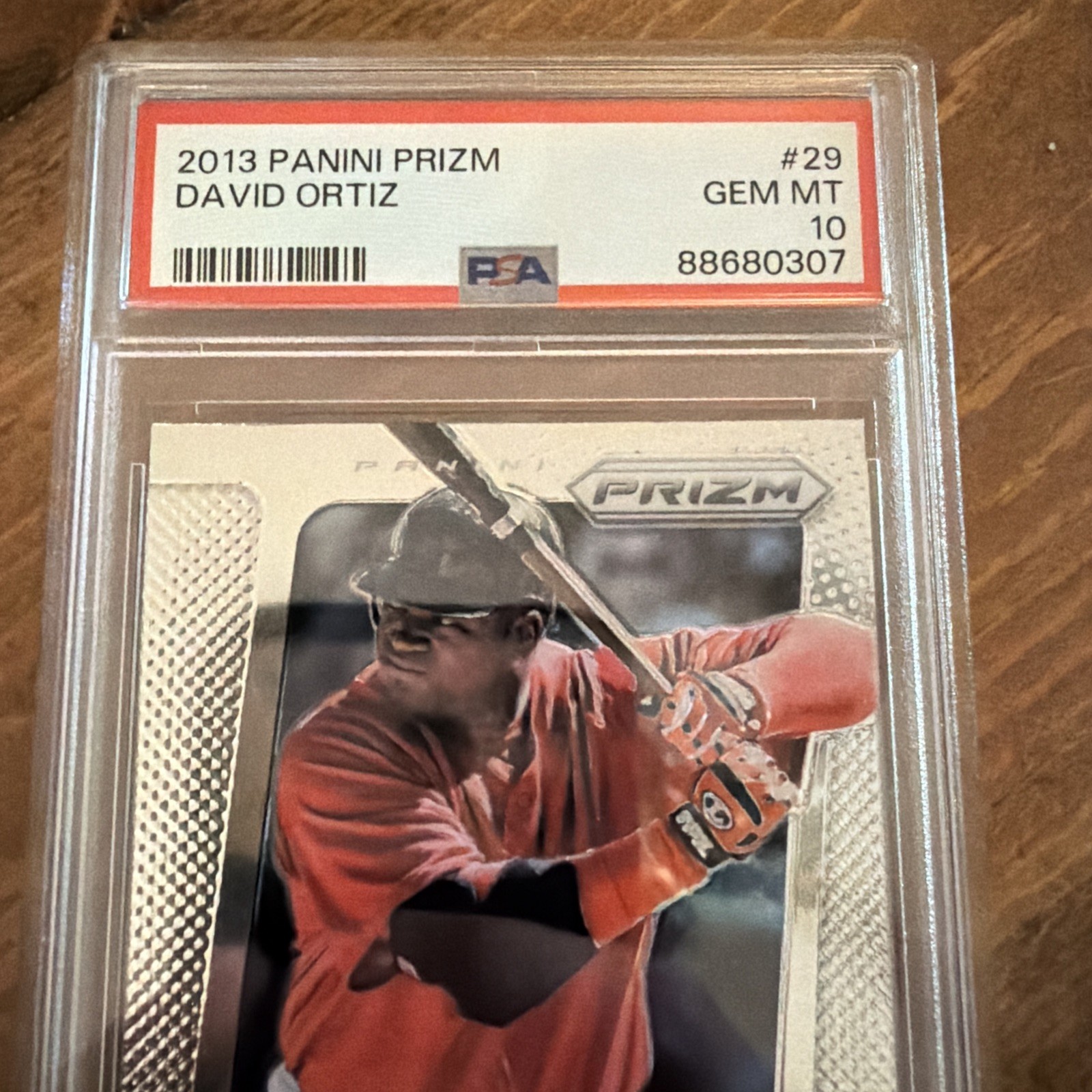 2013 PANINI PRIZM Baseball David Ortiz Card #29 PSA NM-MT 8 view 3
