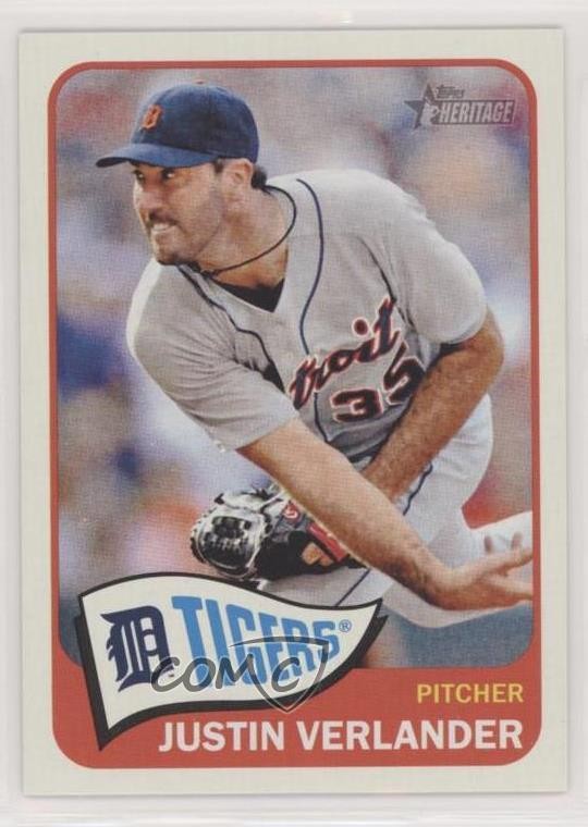 2014 Topps Heritage Action Variation SP Justin Verlander #430 i4v