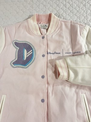 Disney Stoney Clover Lane Disneyland Varsity Jacket Pink X LARGE RARE