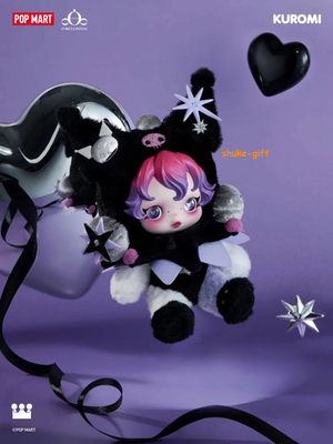 POPMART SKULLPANDA × My Melody & Kuromi POP MART SKULLPANDA x My Melody & Kuromi Plush Pendant Figure 2pcs