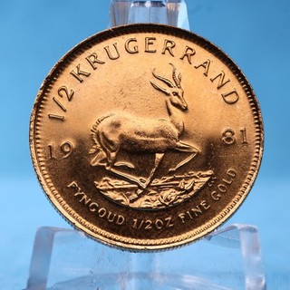 Südafrika 1/2 Rand Krügerrand 1981 1/2 Oz Gold Vz