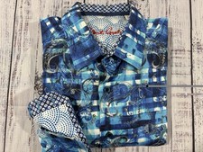 Mens Robert Graham Shirt Sz L EXCELLENT Condition Paisley Print 0331