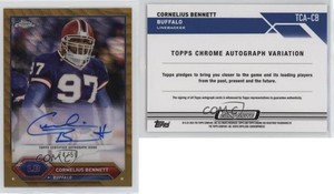 2023 Composite Topps Chrome Gold Wave Refractor /50 Cornelius Bennett Auto