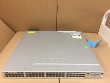 Cisco Catalyst WS-C3850-48F-L 48-Port Gigabit Ethernet PoE Switch 1100W PSU