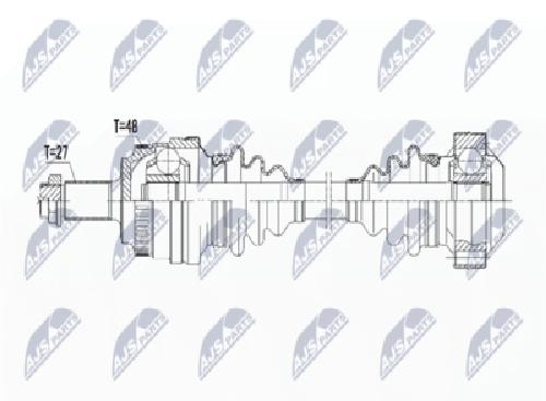 Original NTY Drive Shaft NPW-BM-147 For BMW