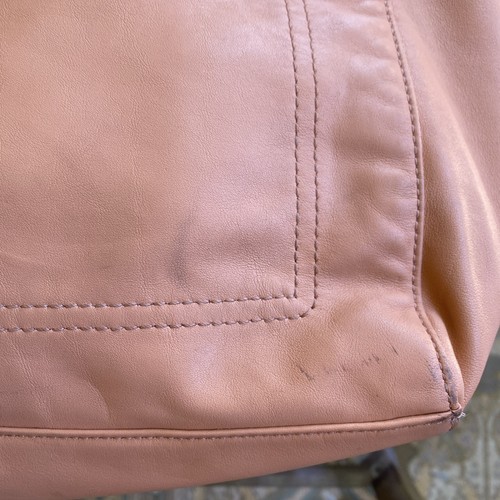 Coach Penelopy Leather Satchel Bag Preppy Peach Pink Carryall Y2K Vnt Snake Trim - Picture 2 of 20