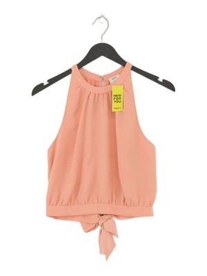 Wilfred Damen T-Shirt S Rosa 100% Polyester Ärmellos Rundhals Basic