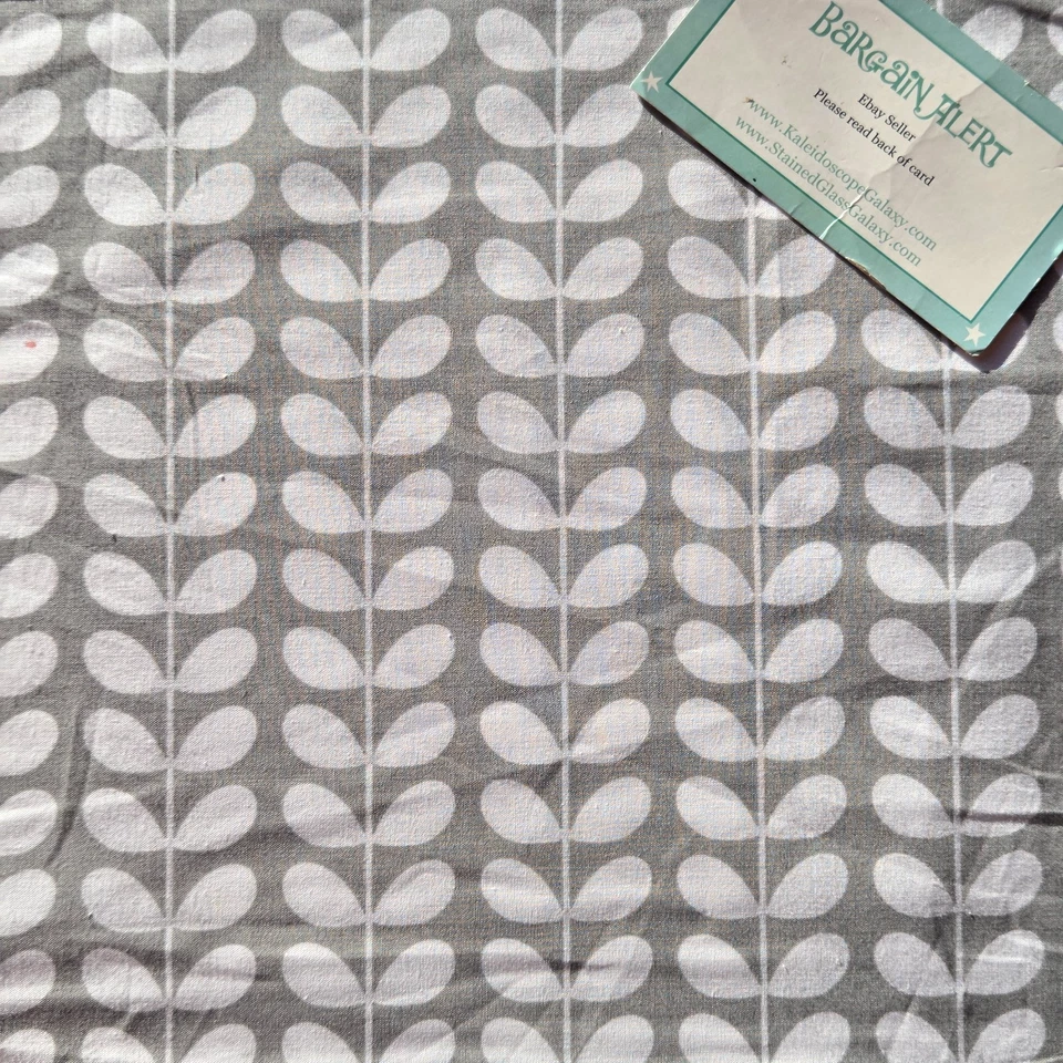 Orla Kiely Tiny Stem Light Gray Grey 4pc Full Double Sheet Set Brand NEW Percale - Image 2 of 2