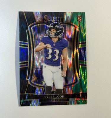 Tyler Loop #161 2025 Panini Select Black and Green Prizm Shock