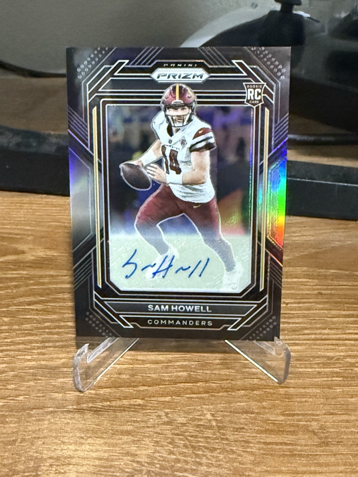 2022 Panini Chronicles - Prizm Black Sam Howell #PB-10 Signatures (AU, RC)