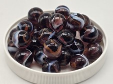New For 2025 Rocket 16mm 5/8 in Pack 100 Marbles, Purple w Orange White Swirls