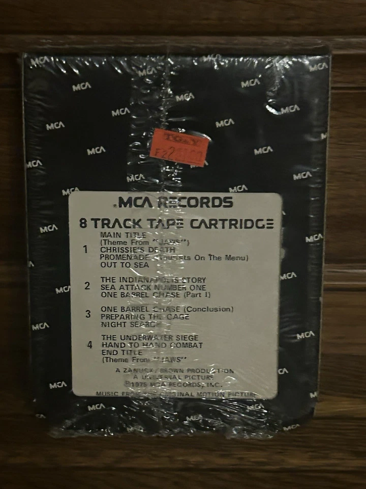 Jaws Music From the Original Motion Picture Soundtrack 8 Track SEALED 1975 - Image 3 of 4