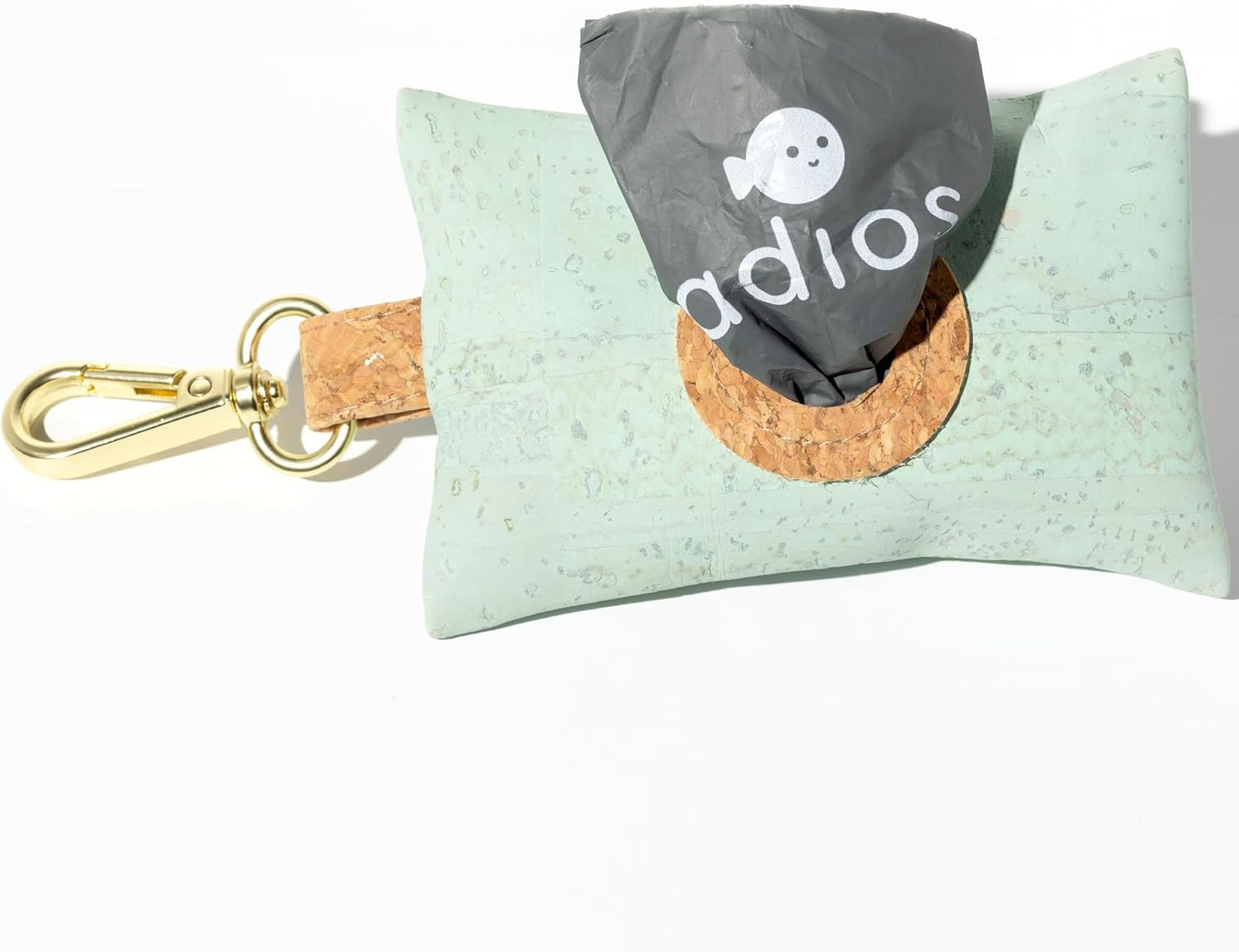 Dispenser Sacchetti Escrementi Artigianale Sughero Menta | Alta Qualità