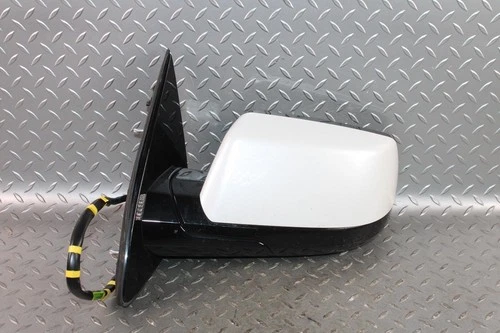 15-20 Yukon XL White Cap Driver Side Left LH Power Door Mirror Blind Spot OEM OE