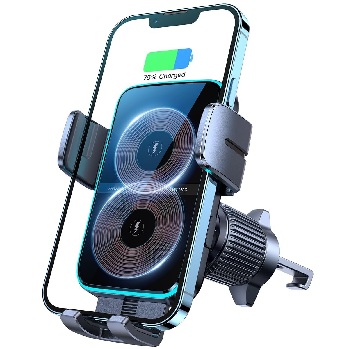 JOYROOM 15W Qi Caricatore Wireless Auto [Doppia Bobina] Supporto Cellulare Auto