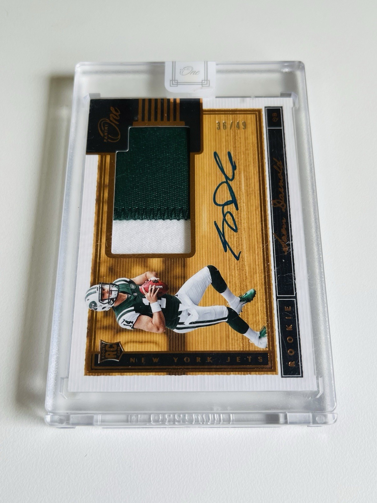 Sam Darnold Panini One #17 Patch Autograph