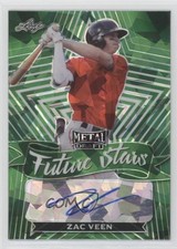 2021 Leaf Metal Draft Future Stars Green Crystals /4 Zac Veen #FS-ZV1 Auto 0t2