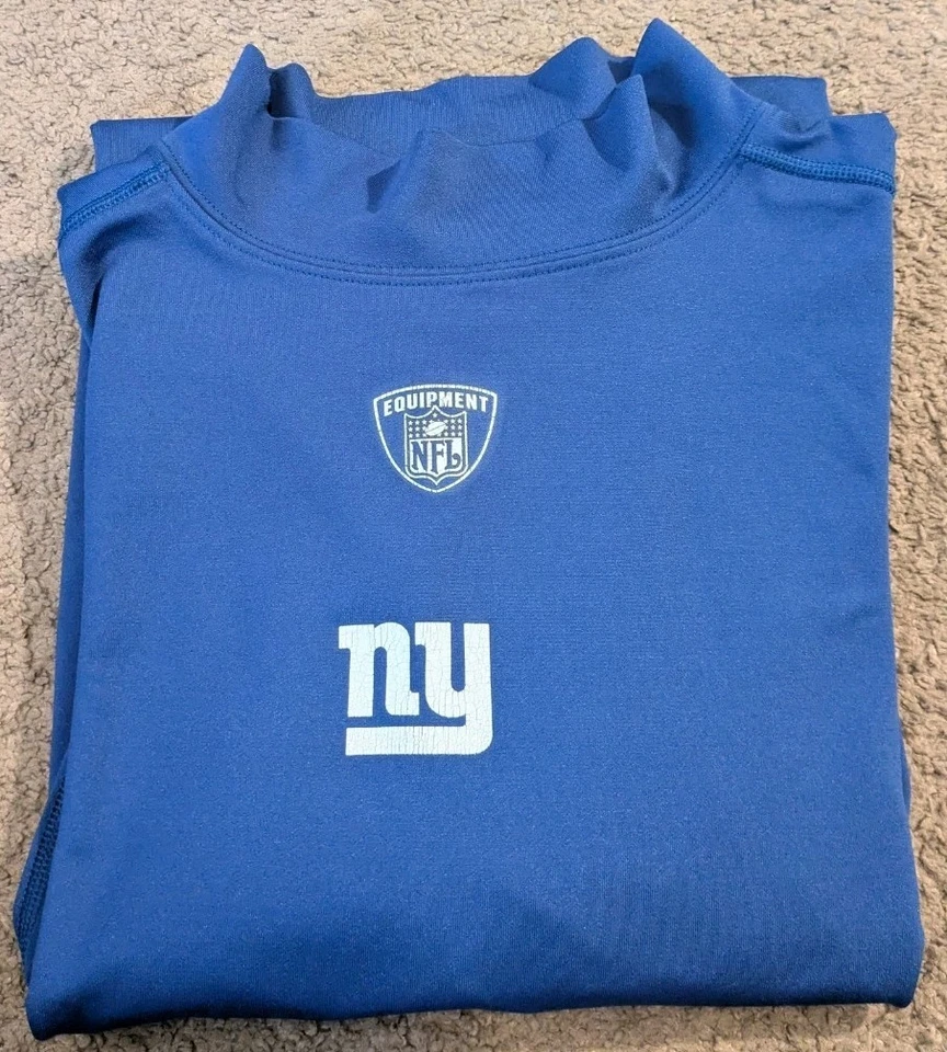 Camisa masculina gola alta vintage Y2K Reebok NFL Equipement New York Giants 3XL - Imagem 4 de 4
