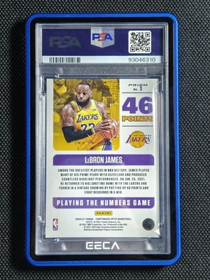 2020-21 Contenders Optic LeBron James Gold Vinyl PSA10 1/1 One of