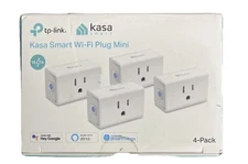 Kasa Smart Plug Mini 15A Smart Home Wi-Fi Outlet 4-Pack (EP10P4) White AG