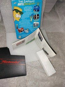 I Simpson Bart vs The Space Mutants NES scatola, manuale, solo inserti - senza gioco.