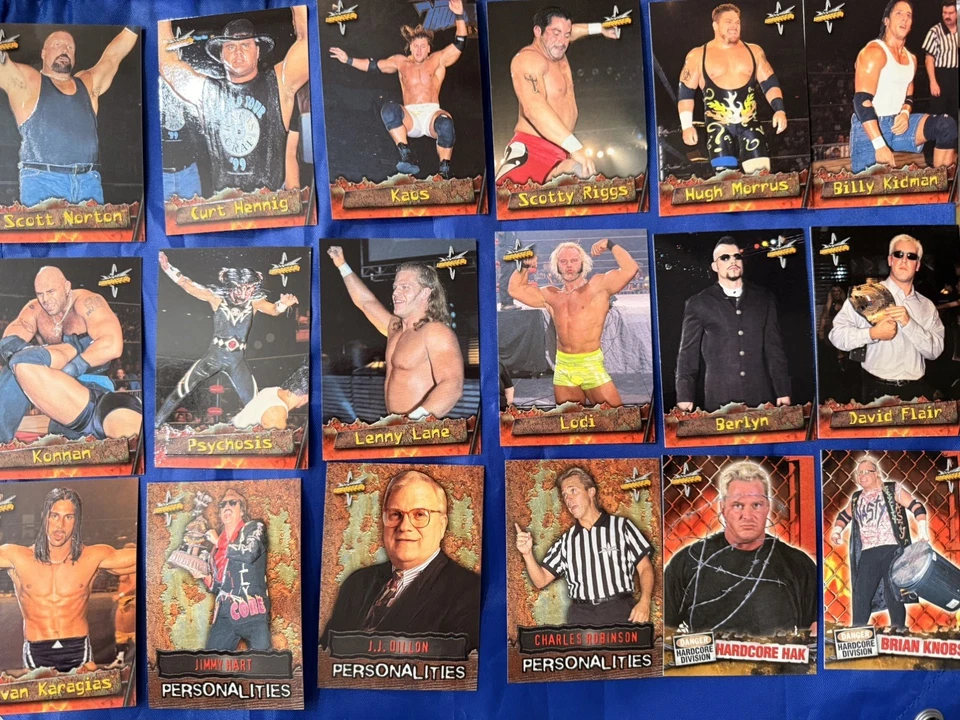 1999 Topps WCW EMBOSSED 43 Card Lot *No Repeats* - Image 3 of 4