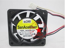 Sanyo 9WF0624H7D04 6CM 6015 24V 0.12A 3-wire cooling fan