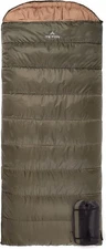 Teton Sports Celsius XL 0 Degree Left Zipper Sleeping Bag for Camping, Green