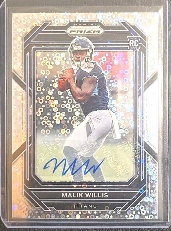 2022 PANINI PRIZM ROOKIE MALIK WILLIS #303 NO HUDDLE PRIZM RC AUTO PACKERS 