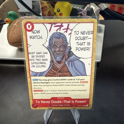 To Never Doubt--That Is Power! C Legacy of the Master OP12-016 One Piece TCG Fre