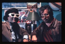Director Steven Spielberg Photo Shoot on set 3 D Glasses Original Transparency