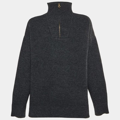 Nanushka Grey Wool Blend Zed Oversize Sweater L