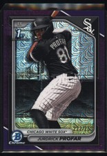 2024 Bowman Chrome #BCP-218 Jurdrick Profar 1st Purple Mojo Refractor #/250
